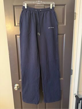 Sky Dolls Small Extra Long Navy Blue EL-S Tall Sweat Pants Sweats Sweatpant